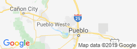 Pueblo West map